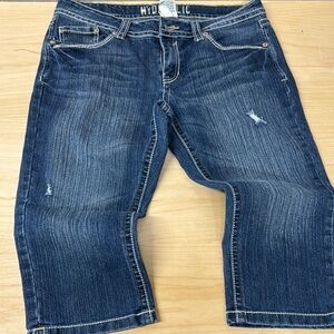Hydraulic women’s capri‎ cropped denim Jeans size 13/14